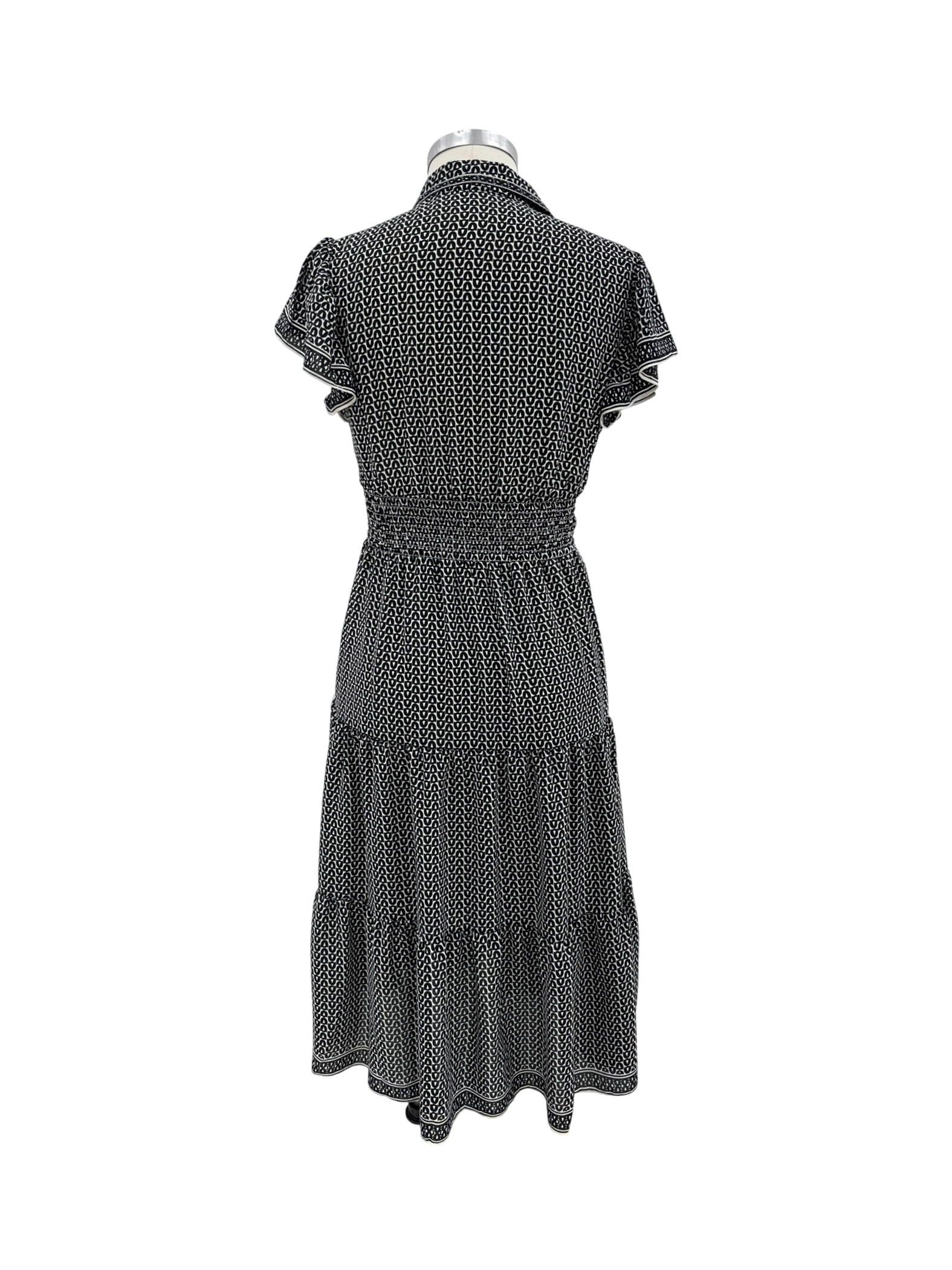 max studio london dress NWT Black & White Floral Midi Size L catching appeal Shop Women's Max Studio London